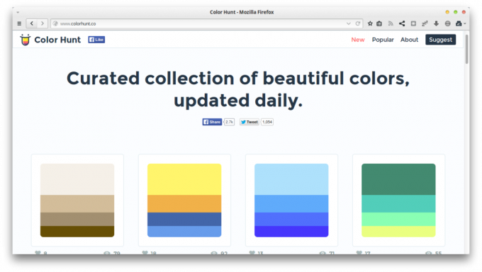 Küçük Web uygulamaları Bakış: Renk Hunt
