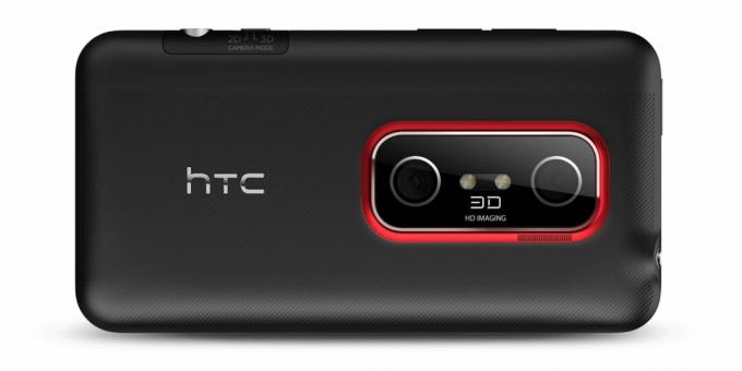 HTC Evo 3D'nin iki kamerası vardır