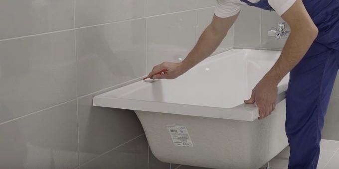 elleriyle banyosu yükleniyor: Deneyin ve banyo set