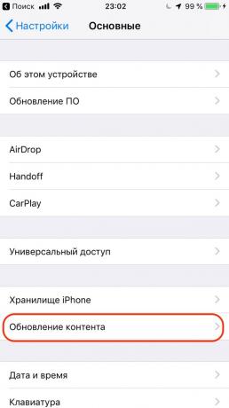 Yapılandırma Apple iPhone: Arka Planda Uygulama Yenile etkinleştirmek