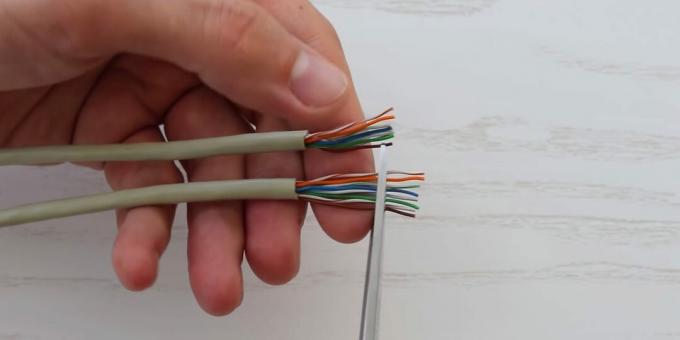Bükülü çift kablo nasıl kıvrılır: Kabloları hizalayın ve kesin