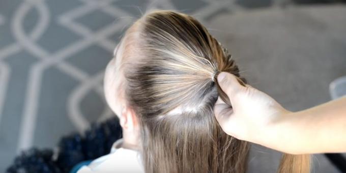 Yeni yılda kızlar için saç modelleri: kuyruğu yapın