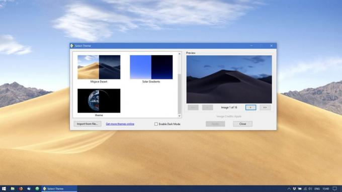 Windows 10'a için Dinamik duvar kağıdı: WinDynamicDesktop uygulaması