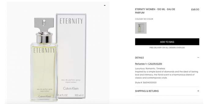 Mainbox: Calvin Klein Eternity parfüm