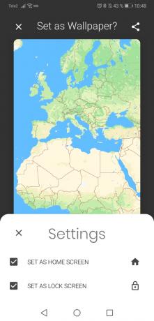 Veren harita - Android tabanlı Google Maps için duvar kağıdı: yükleme yöntemleri