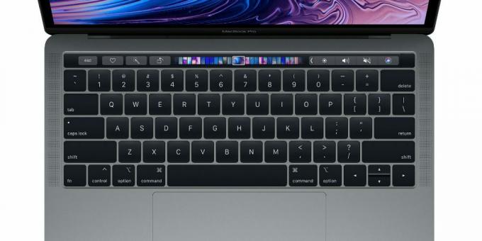 MacBook Pro 13'te dokunmatik çubuk ″