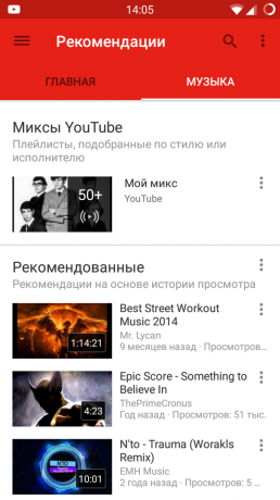 YouTube çalma listesi seçimi