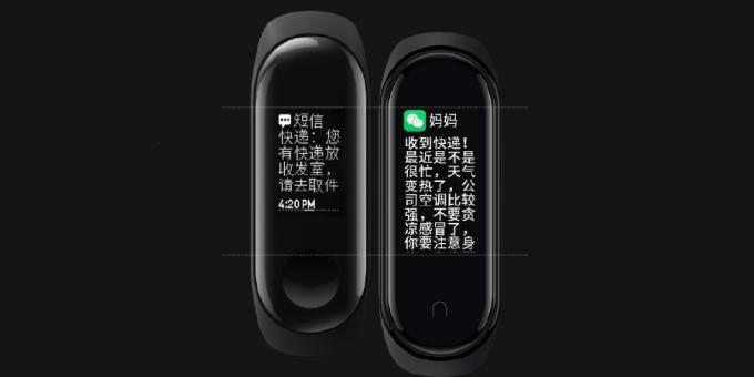 Karşılaştırma Ekran Xiaomi Mi Band 3 ve Mi Band 4