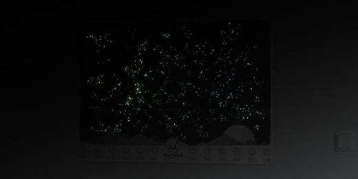 Karanlık gökyüzü haritası zvodnogo içinde Glow