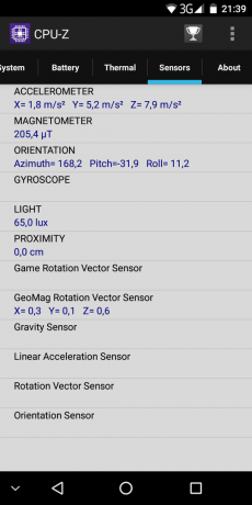 Leagoo S8: sensörleri