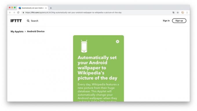 IFTTT tarifleri ile Eylem Otomasyon: "Wikipedia" dan yüklenebilir duvar kağıtları