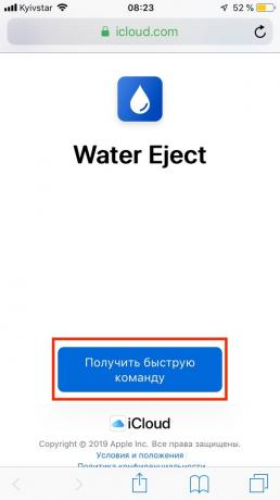 Su iPhone içine girerse: Su Çıkar komut istemi