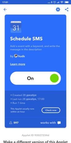 Android'e SMS Planlama: IFTTT