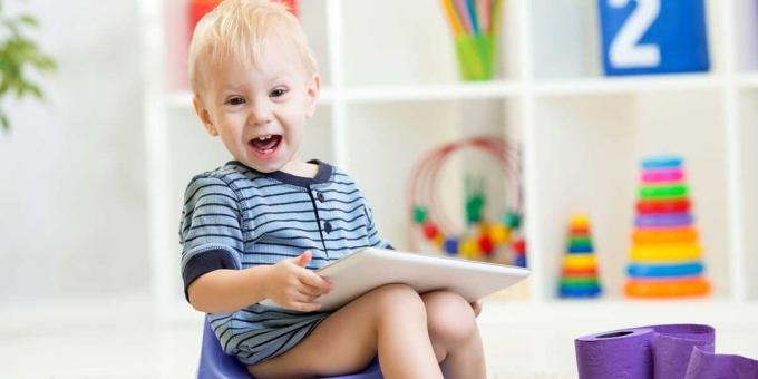 Baş tuvalet oyuncak veya kitap: pota bir çocuk öğretmek için nasıl