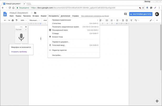 Google Dokümanlar eklentileri: Ses girişi