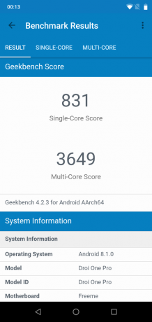 UMIDIGI Bir Pro: Geekbench