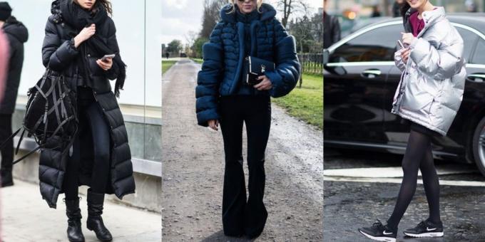 Moda 2018/2019: hacimli kapitone ceketler ile Görüntüler