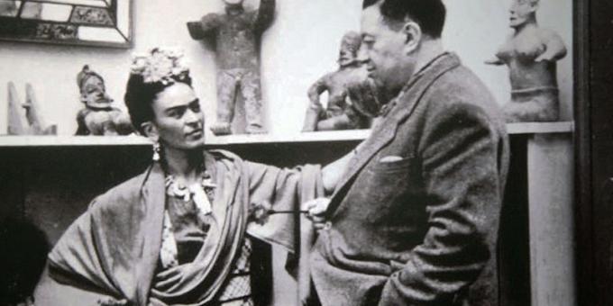 Frida Kahlo ve kocası Diego Rivera