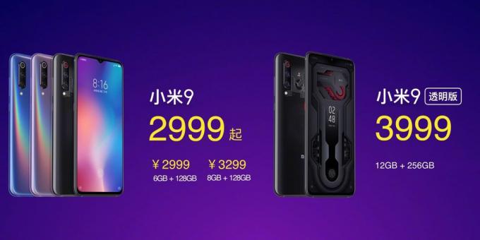 Xiaomi Mi 9 Özellikler: Fiyatlar