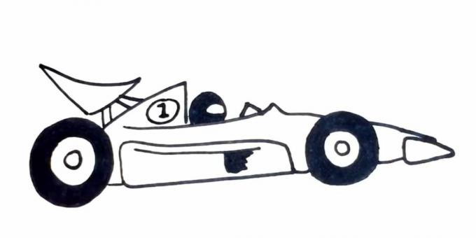Bir yarış arabası nasıl çizilir