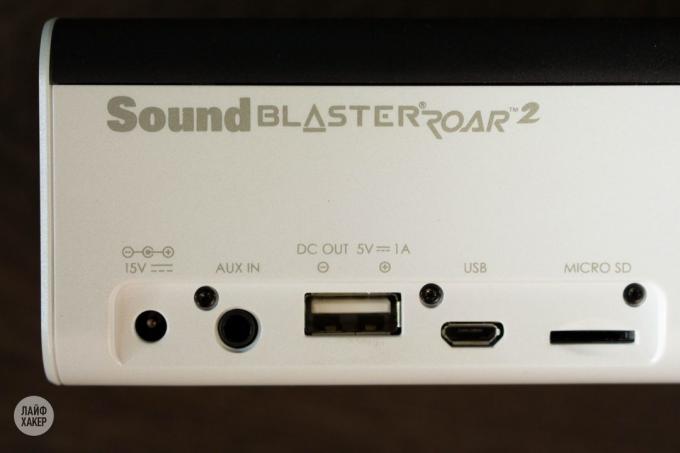 Creative Sound Blaster Roar 2: Konektörler