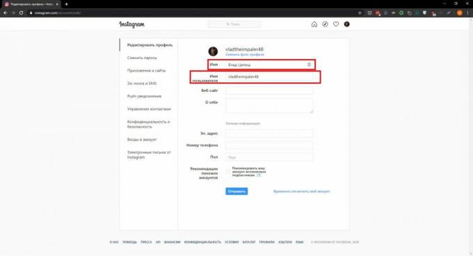 Instagram takma adınızı bilgisayarınızdan nasıl değiştirirsiniz?