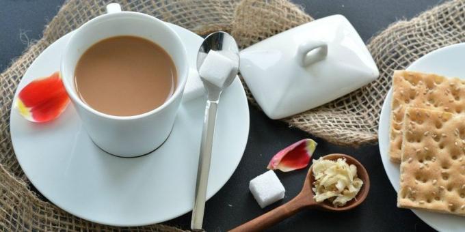 Zencefil tarifleri: zencefil-süt çayı
