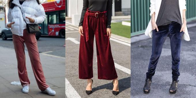 giyim ve kadınlar için ayakkabı Yaz satışı: Gevşek pantolon Kadife