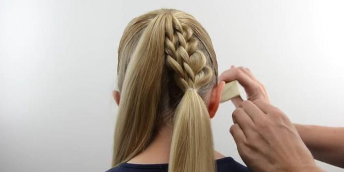 kızlar için yeni saç modelleri: saçlarıyla örgüler bağlamak
