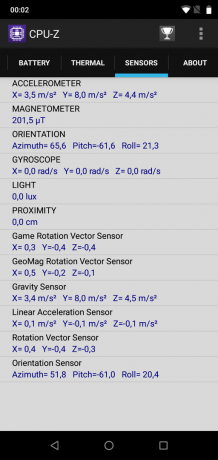 UMIDIGI Bir Pro: Sensörler