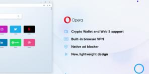 Opera ücretsiz VPN ve kriptokoshelkom ile bir masaüstü tarayıcısı yayınladı