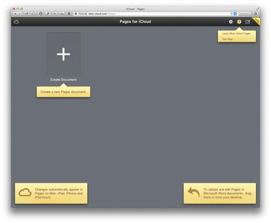 iCloud için Başlat ekranı Sayfalar