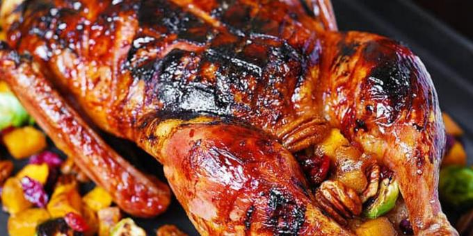 fırın ördek: ördek kızartmak için nasıl balzamik sos ve bal camlı