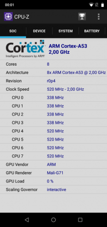 UMIDIGI bir Pro: CPU-Z