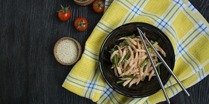 daikon ile baharatlı salata