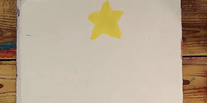 kabarık ağacını nasıl çizileceğini: bir yıldız resim