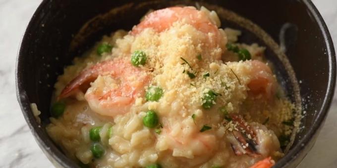 karides ve beyaz şarap ile risotto: karides pişirmek için nasıl