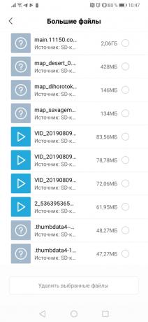Xiaomi Temizleyici Lite: Büyük dosyalar için arama
