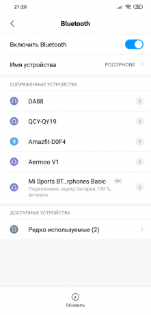 Mi Spor Bluetooth Gençlik Sürümü: eklenmiş listesi