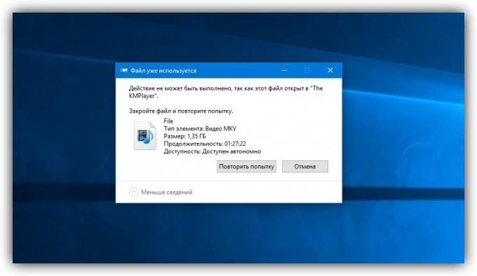 Nasıl Windows üzerinde bir dosyayı silmek için: Bilgisayar dosyası başka bir programda açılır bildirir