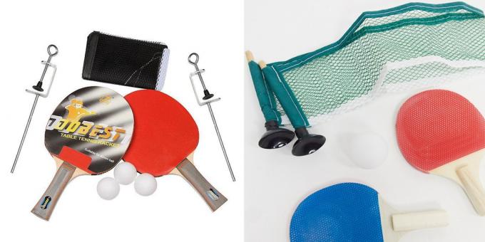 Çocuğunuz için hediye: taşınabilir masa tenisi seti