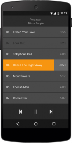 Android için Mix'ler - komple minimalist müzik çalar
