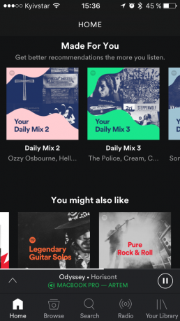 Spotify müzik kataloğu