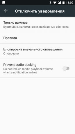 Android Nuga: Mod "Rahatsız Etmeyin"
