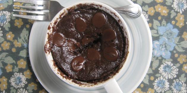 pratik yemekler tarifleri: çikolata kek bir fincan