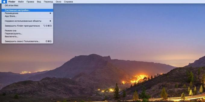 MacOS Sistem Ayarları: Sistem tercihlerini açmak için (Elma)