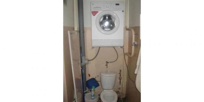 nasıl tuvalete çamaşır makinesi koymak