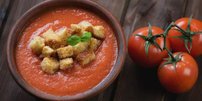 Domates, Salatalık ve Biber Gazpacho