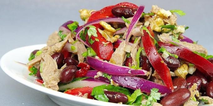 Yeni Yıl için ne hazırlamak için: fasulye 10 Lezzetli salata