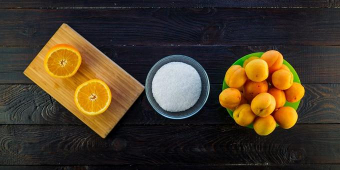kayısı ve portakal reçeli için çok basit tarifi: Malzemeler
